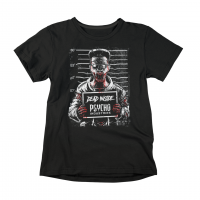 T-Shirt Psycho Industries --Mugshot Psycho-- black