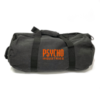 Psychowear Vintage Canvas Barrel Bag black --Psycho Industries--