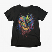 T-Shirt Psycho Industries --Joker-- black