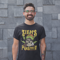 T-Shirt Psycho Industries --Zieh`s positiv-- black