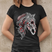 T-Shirt Psycho Industries --Unicorn-- black